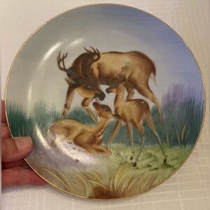 Vintage deer plate Enesco